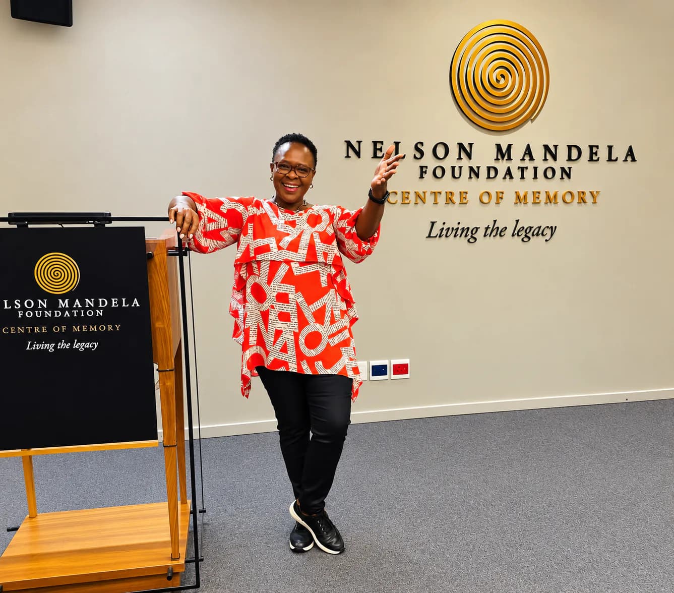 Prof. Rotich visiting the Nelson Mandela Foundation Centre of Memory